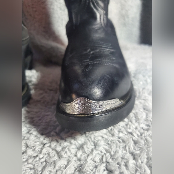 Laredo Mens Mccomb Round Toe Casual Boots Mid Calf - Black - Size 9 D - Picture 13 of 16